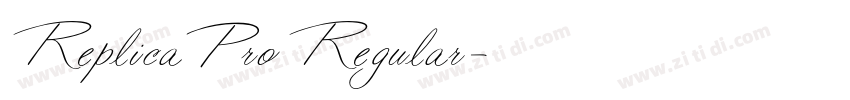 ReplicaPro Regular字体转换